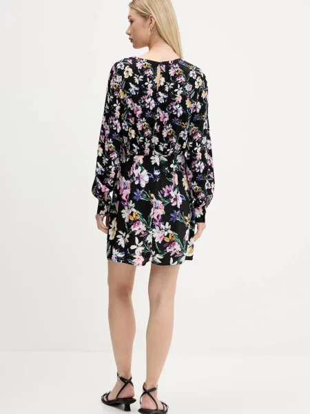 Платье мини Desigual клеш черное