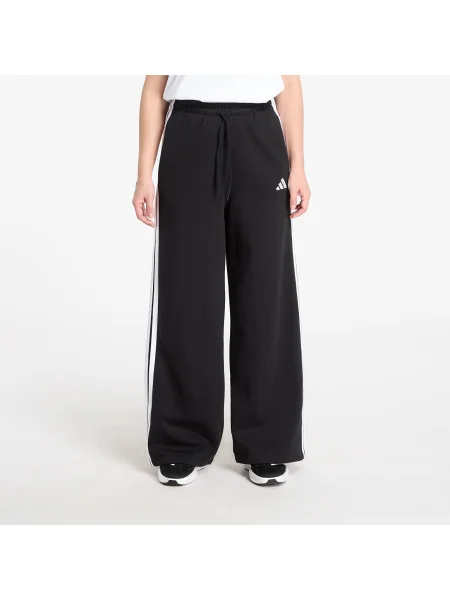 Prugasta jakna od flisa Adidas od flisa crna