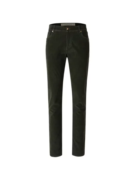 Pantaloni Richard J. Brown de catifea cord verde