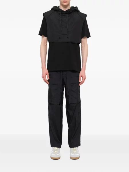Tricou Juun.j cu glugă negru