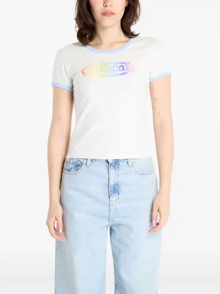 Бягане тениска Adidas с леопардов принт от джърси черно