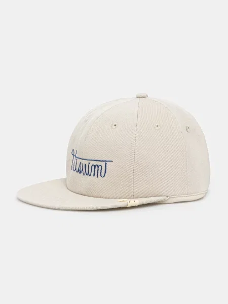 Visvim czapka z daszkiem z dodatkiem wełny excelsior ii cap beżowy