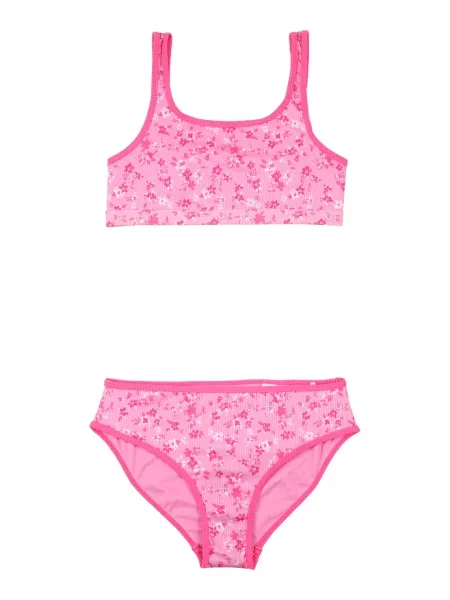 Abercrombie & Fitch Jednodijelni kupaći kostim roza / pastelno roza bijela
