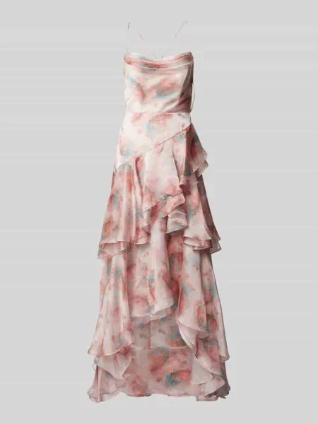 Sukienka wieczorowa z cienkimi ramiączkami Luxuar