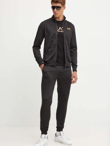 Futó melegítő szett Ea7 Emporio Armani fekete