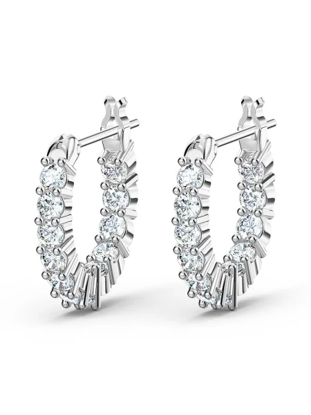 Swarovski Cercei transparent argintiu