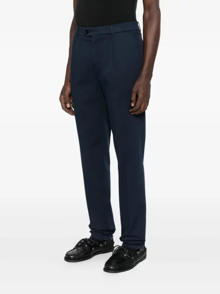 Pantaloni chino Brunello Cucinelli plisate albastru