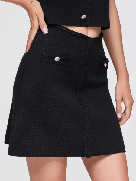 Fusta mini Ombre negru