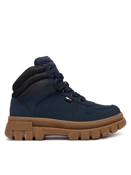 Kotníková obuv Tommy Hilfiger M Tmavomodrá