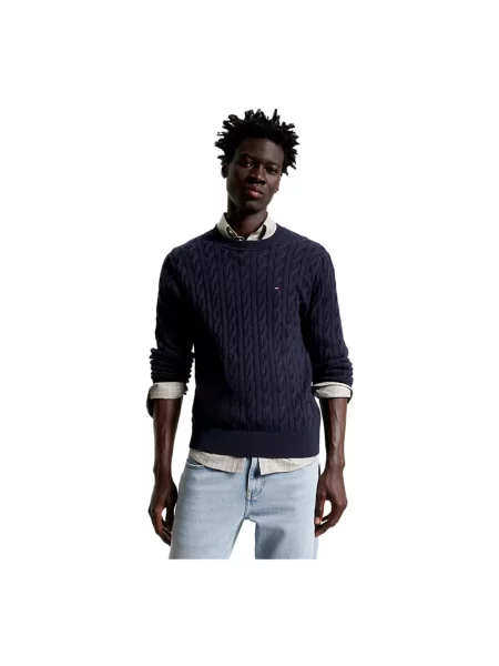 Sweter Tommy Hilfiger granatowy