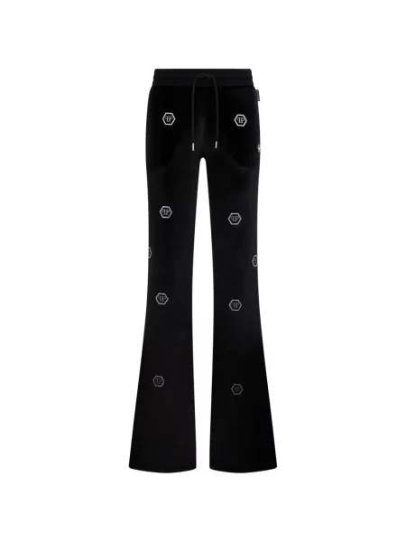 Pantaloni Philipp Plein alergare negru