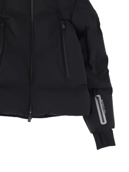 Geacă Moncler Grenoble cu glugă negru