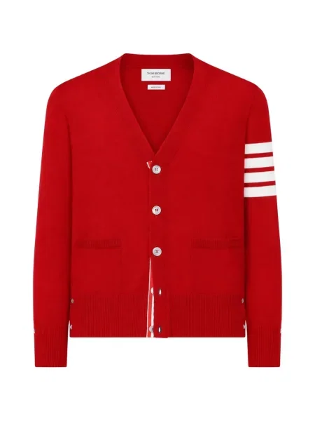 Cardigan Thom Browne de lână roșu