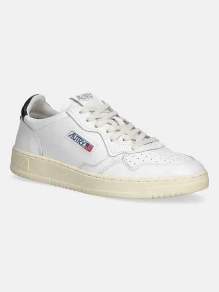Sneakers Autry Medalist Low Man Leat/ Leat Wht/ Black EUR 42 białe