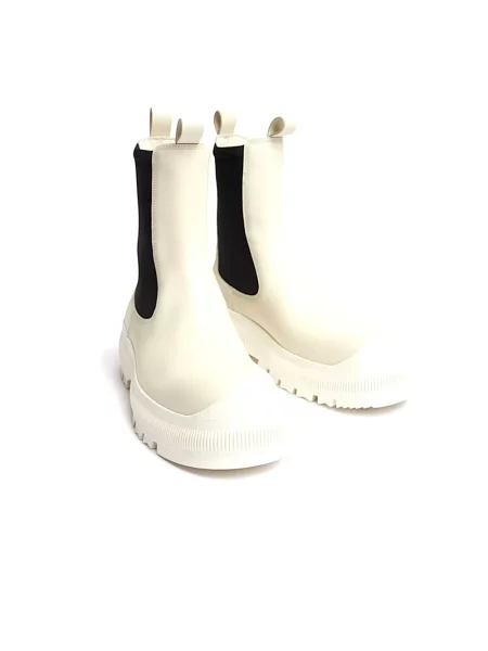 Sztyblety Jil Sander skórzane białe