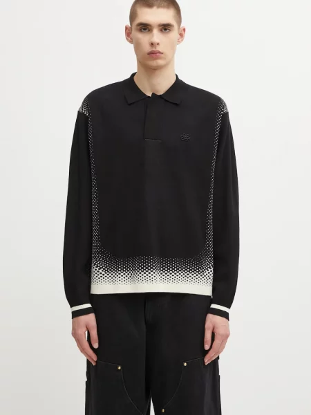Dzianinowa koszulka Filling Pieces czarna