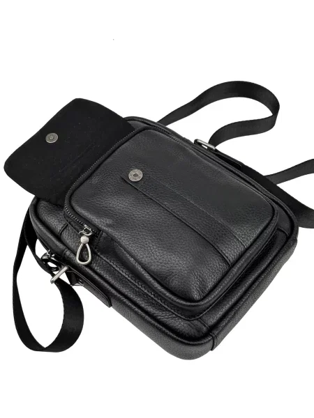RoyalBag Мессенджер Шкіра чорний