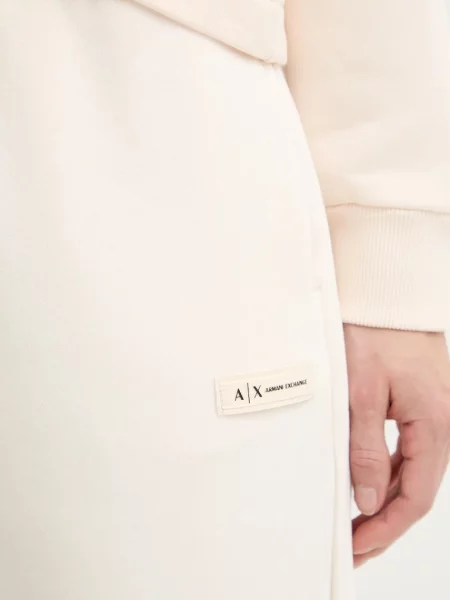 Спортивні штани Armani Exchange однотонні бежевий