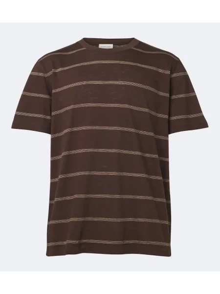 Tricou Frescobol Carioca cu dungi maro