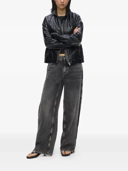 Geacă de blugi Karl Lagerfeld Jeans negru