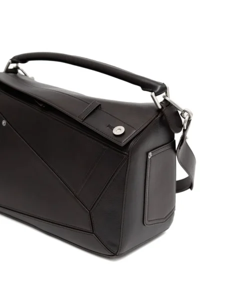 Geantă Loewe cu imprimeu geometric maro