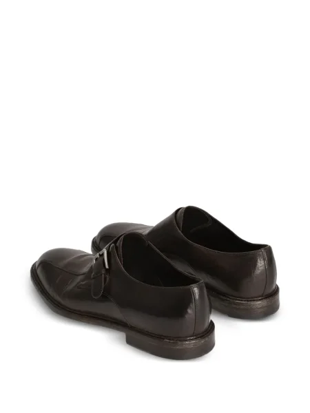 Pantofi monk Dolce & Gabbana cu cataramă maro