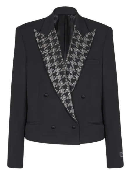 Sacou Balmain de cristal negru