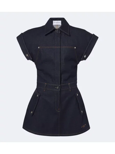 Rochie din denim Givenchy albastru