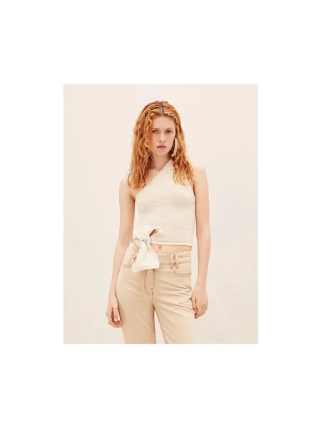 Top Jacquemus beżowy