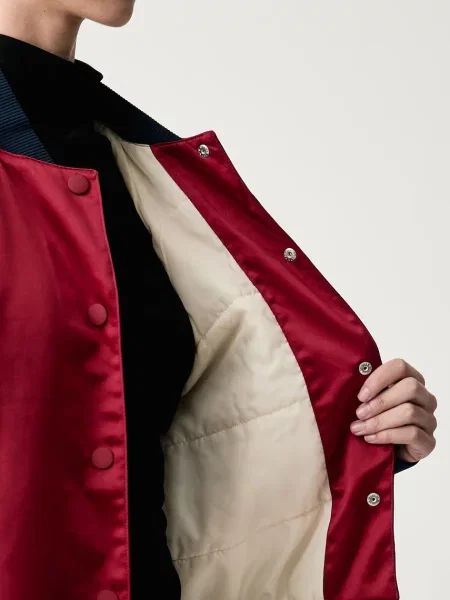 Adidas Originals яке бомбър дамско Satin SST Bomber червено