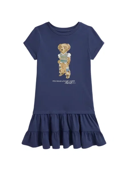 Sukienka dziecięca Polo Ralph Lauren niebieska