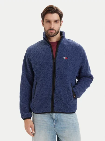 Tommy Jeans Prehodna jakna encijan modra