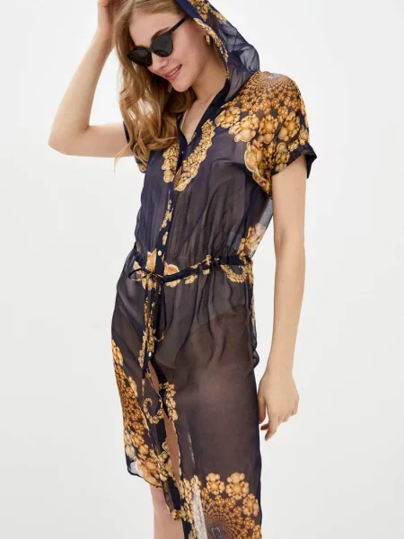 Пляжная туника из натурального шелка