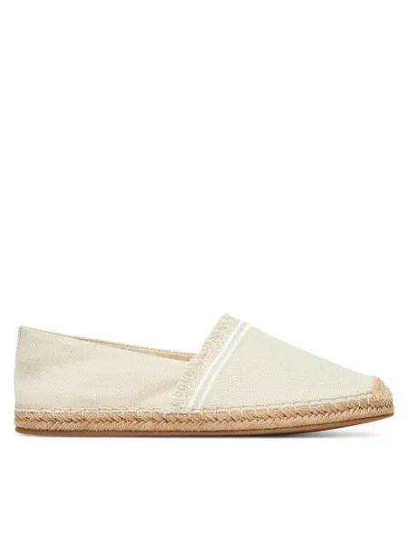 Tommy Hilfiger Espadrilky Fringe Canvas Closed Espadrille béžová