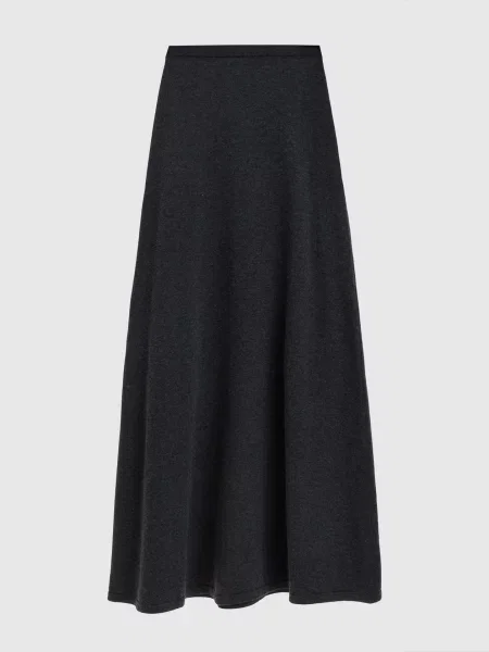 Спідниця максі з вовни Balenciaga сіра