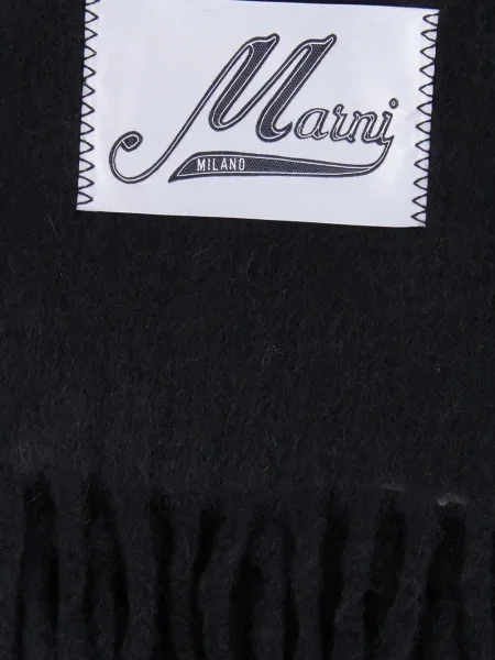 Fular Marni cu franjuri negru