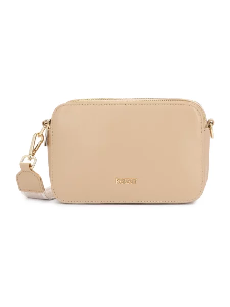 Torebka skórzana Kazar beżowa