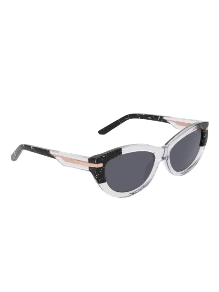 Ochelari de soare Nike cu chihlimbar cu imprimeu geometric albastru