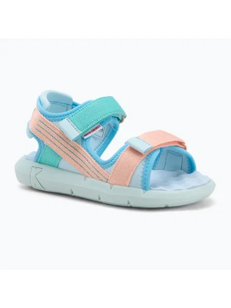 Sandale pentru copii Kickers Kickjune blue/coral pink/green albastru