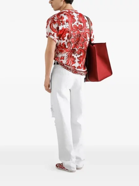 Tricou Dolce & Gabbana cu imagine roșu