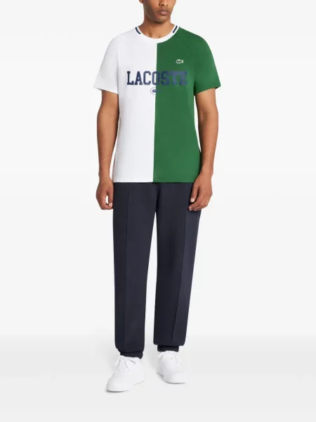 Raštuotas marškinėliai Lacoste balta
