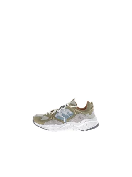 Sneakersy Flower Mountain skórzane w kwiatki szare
