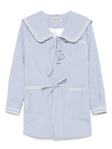 Płaszcz Bode w paski niebieski