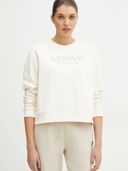 Суитчър Armani Exchange с принт бежово