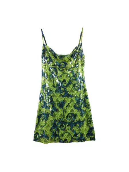 Sukienka jeansowa Versace Jeans Couture z cekinami