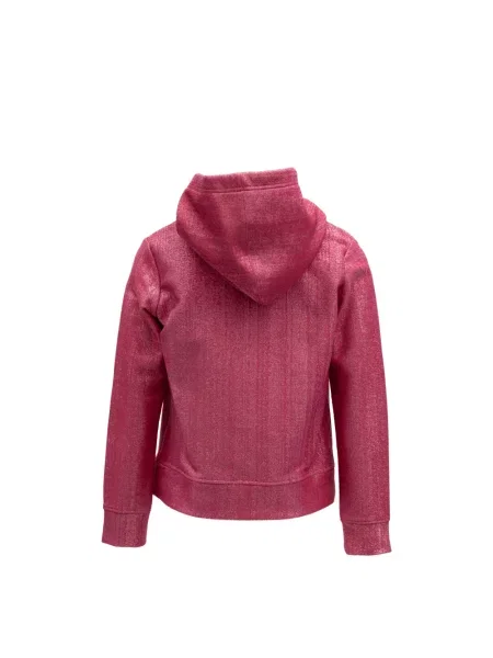 Bluza z kapturem Valentino Garavani z cekinami z kapturem z dżerseju różowa