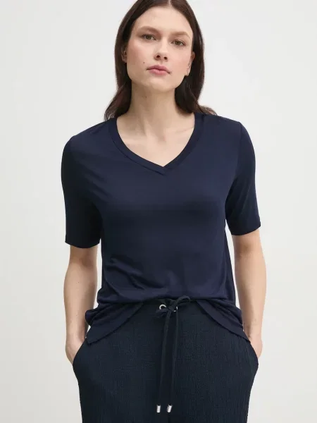 Тениска United Colors of Benetton тъмносиньо