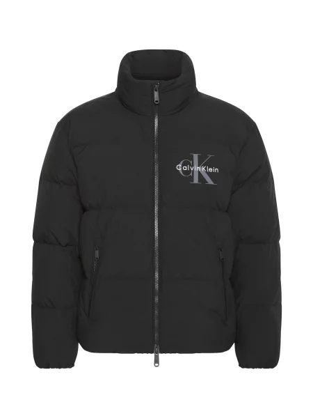 Calvin Klein Jeans Geacă de iarnă gri deschis negru