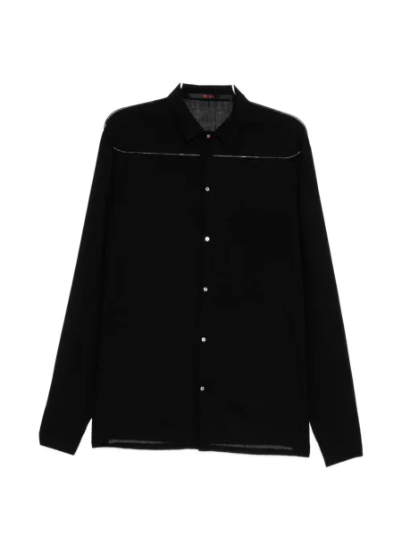 Cămașă Ma+ de lână negru