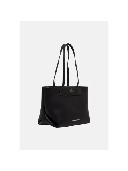 Geantă shopper Armani Exchange negru